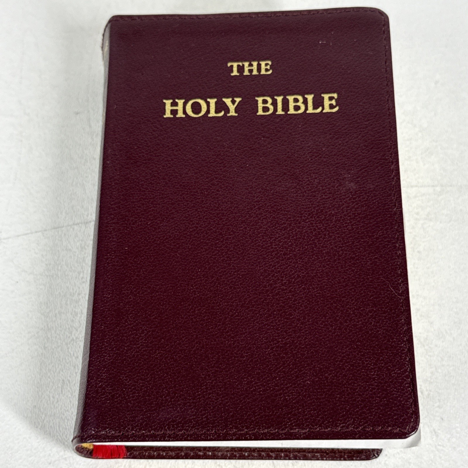 The Holy Bible Douay-Rheims Edition Pocket Size Leather Latin Vulgate Challoner