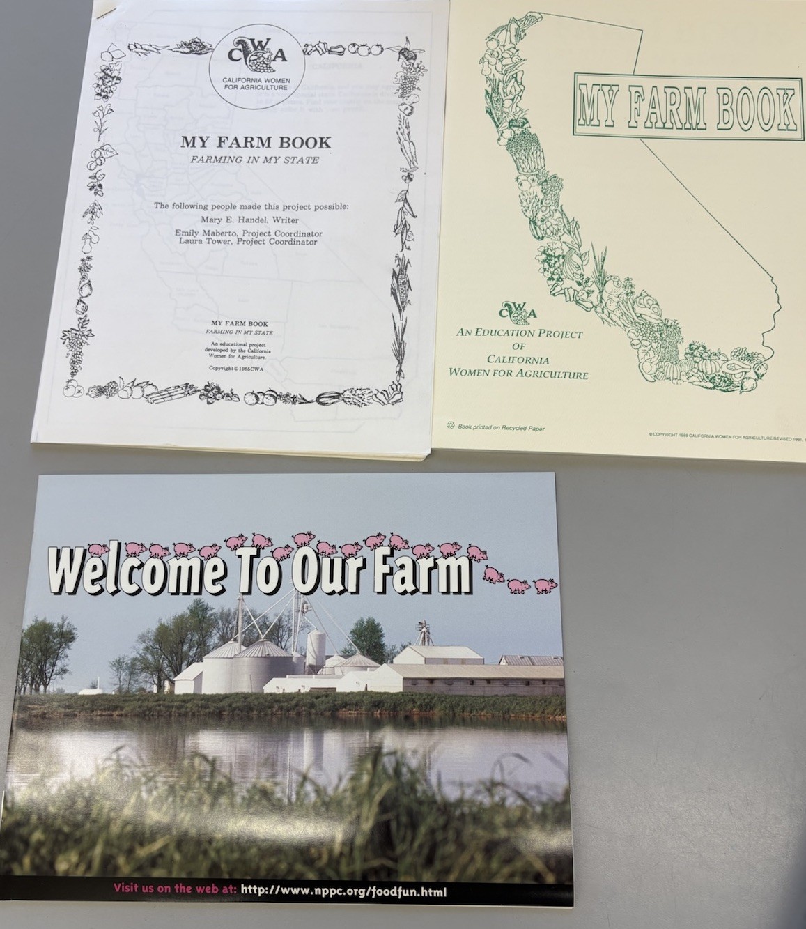 Box of many Ag In The Classroom & Food, Water, Gardens, Insects, & Birds lesson