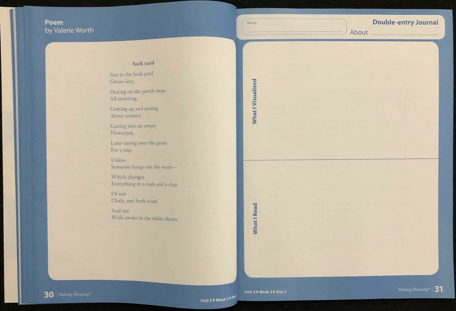 5th – Making Meaning – STUDENT RESPONSE BOOK – 1 Book (2008, 2nd Edition)