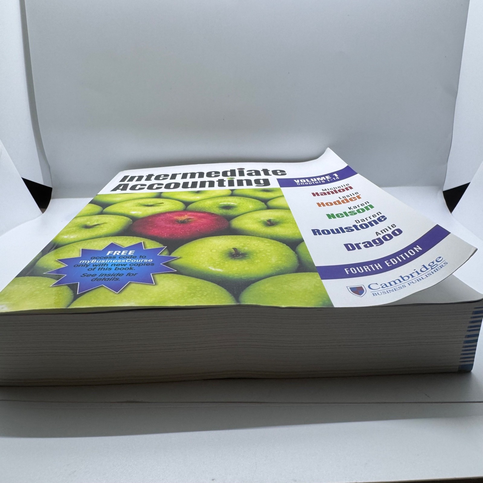 Intermediate Accounting 4th Edition: Volume 1, Chapters 1-14 Hanlon Cambridge