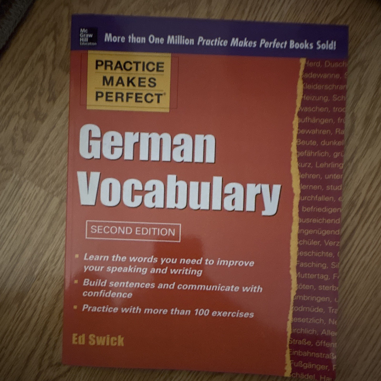 Practice Makes Perfect German Vocabulary 2nd Ed Paperback 2014 224p Swick