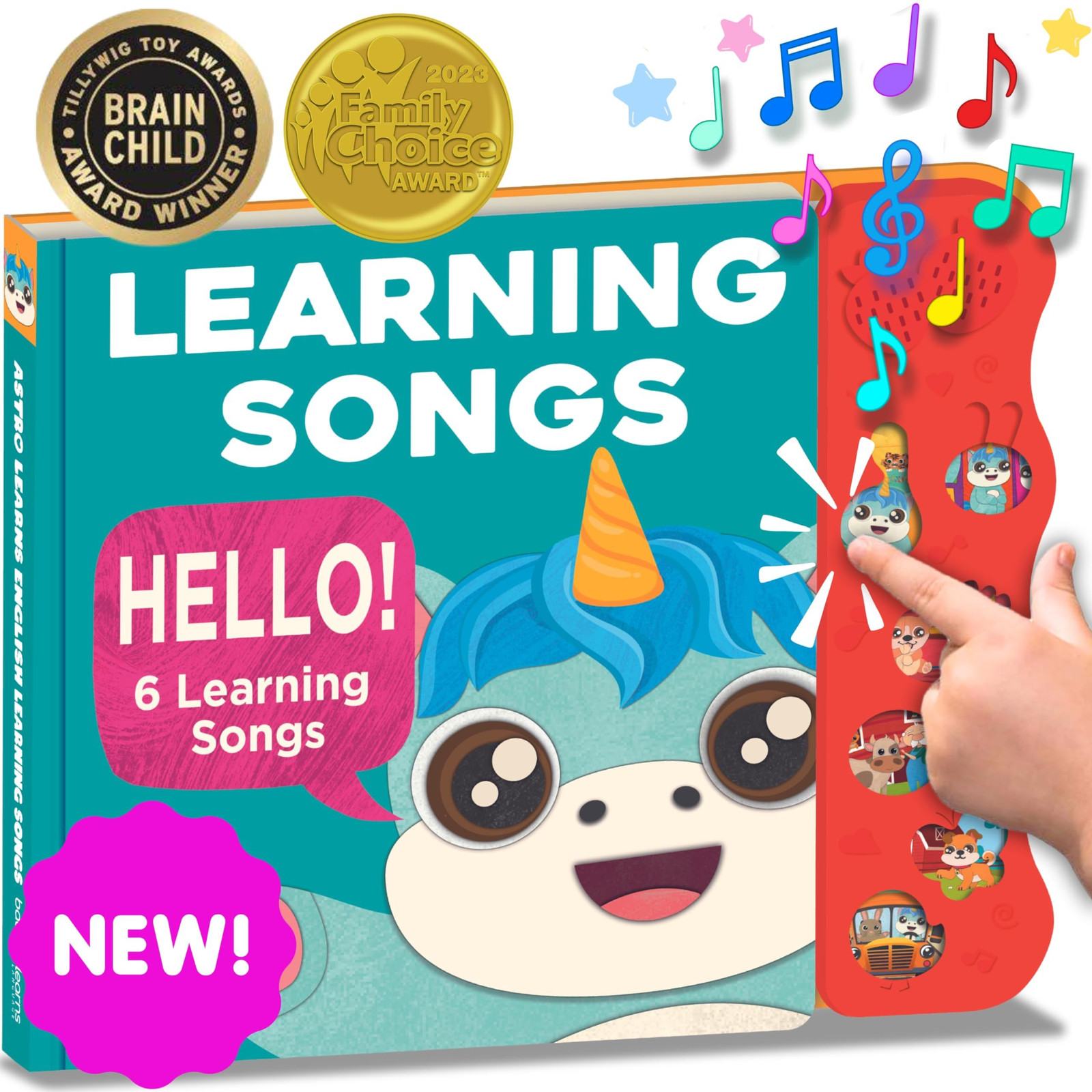 Astro Learns English Learning Songs — Musical Toys & Small, Multicolor