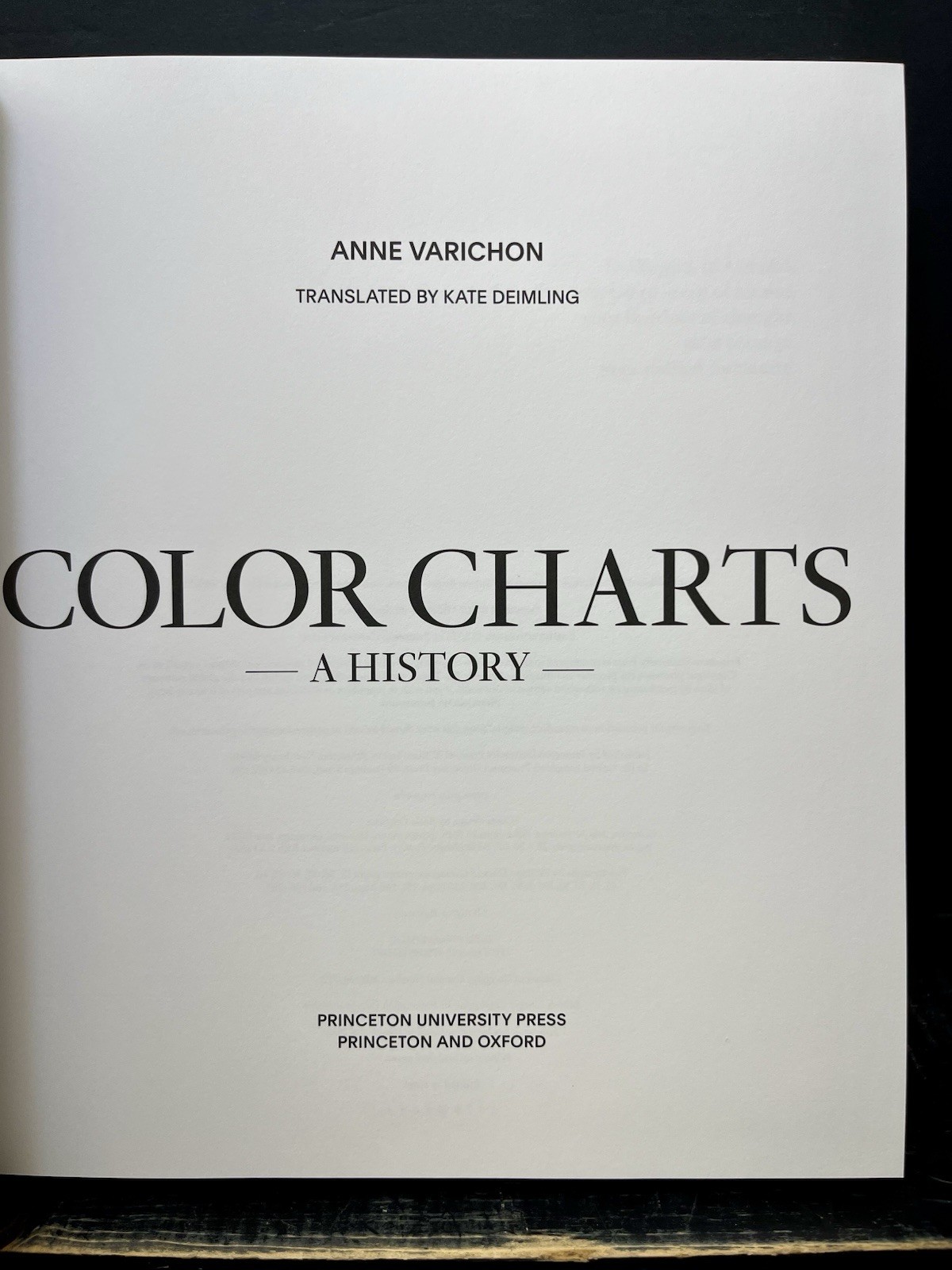Color Charts : A History by Anne Varichon (2024, Hardcover) Like New R1