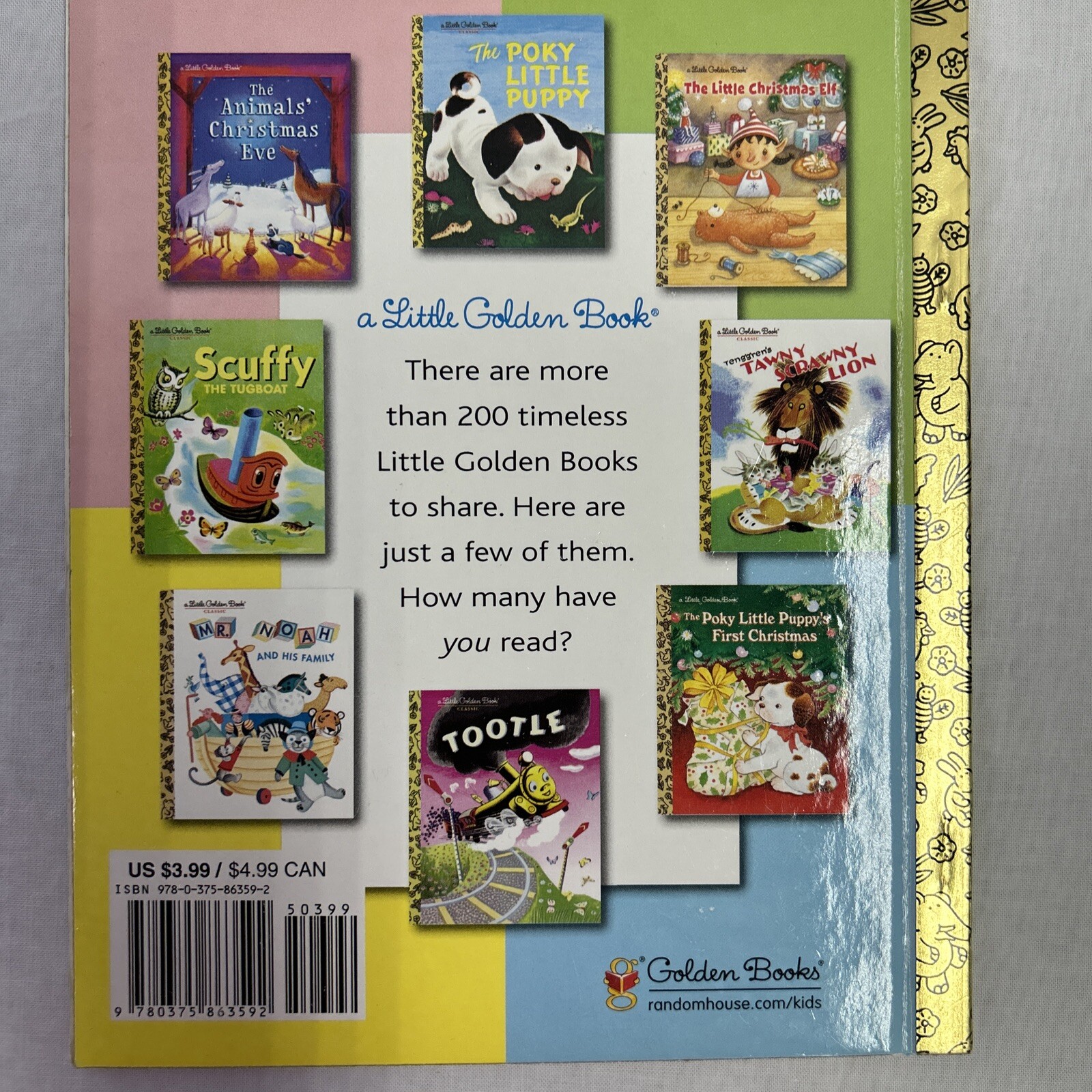 Mixed Lot of 4 Childrens Golden Books Preowned