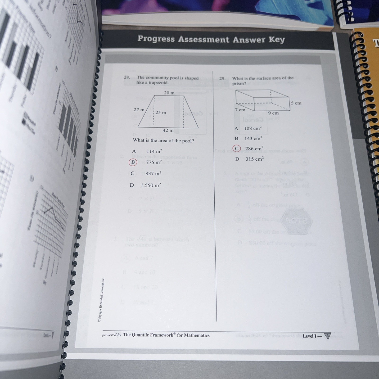 Voyager Expanded Learning VMath Level I 2nd Ed. Teacher’s Resource Kit very good