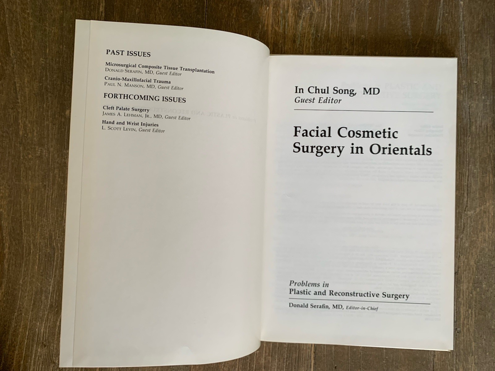 Lot 6 Plastic And Reconstructive Surgery Donald Safarin Medical Books 1991 – 93