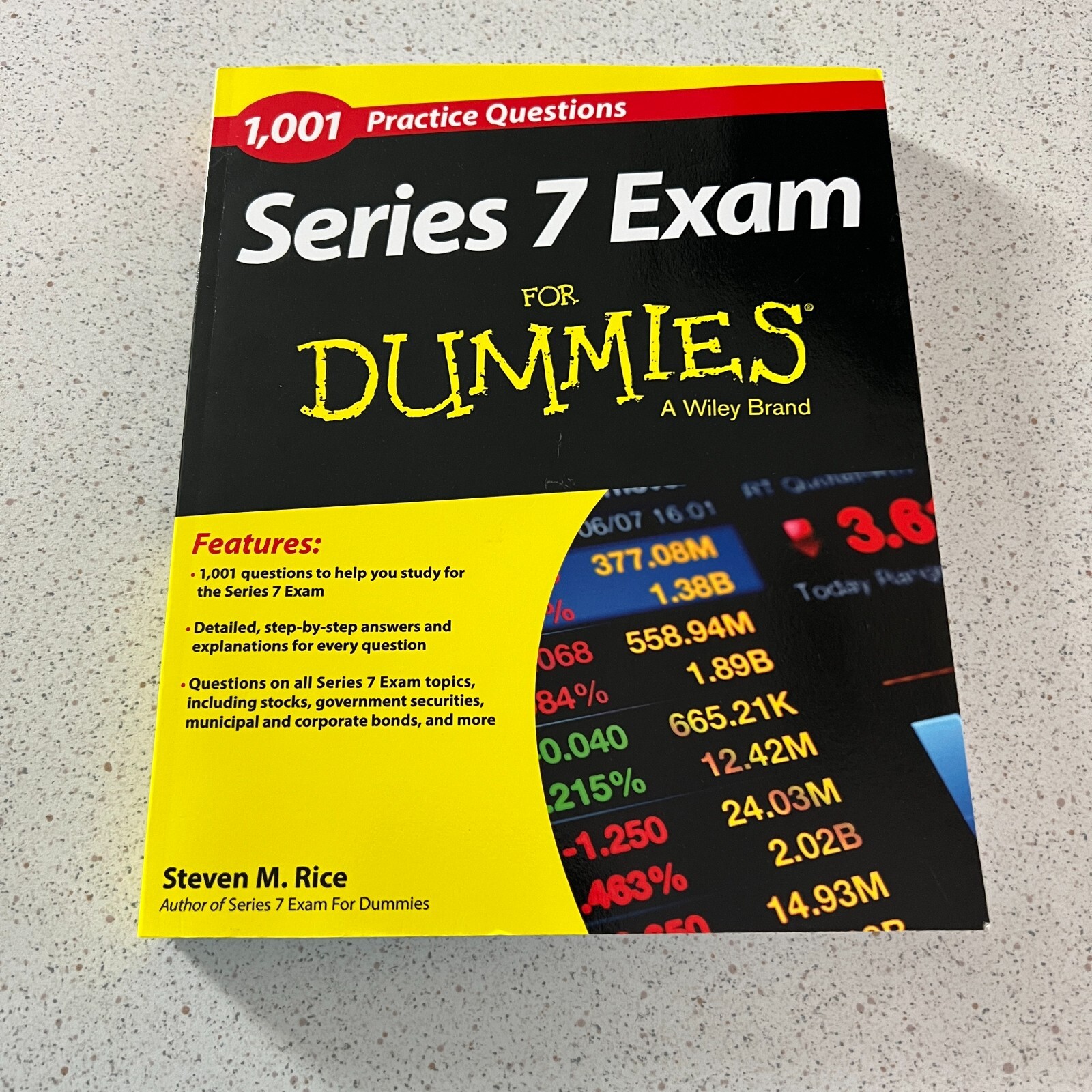 1,001 Practice Questions Series 7 Exam For Dummies Steven M. Rice Paperback Book