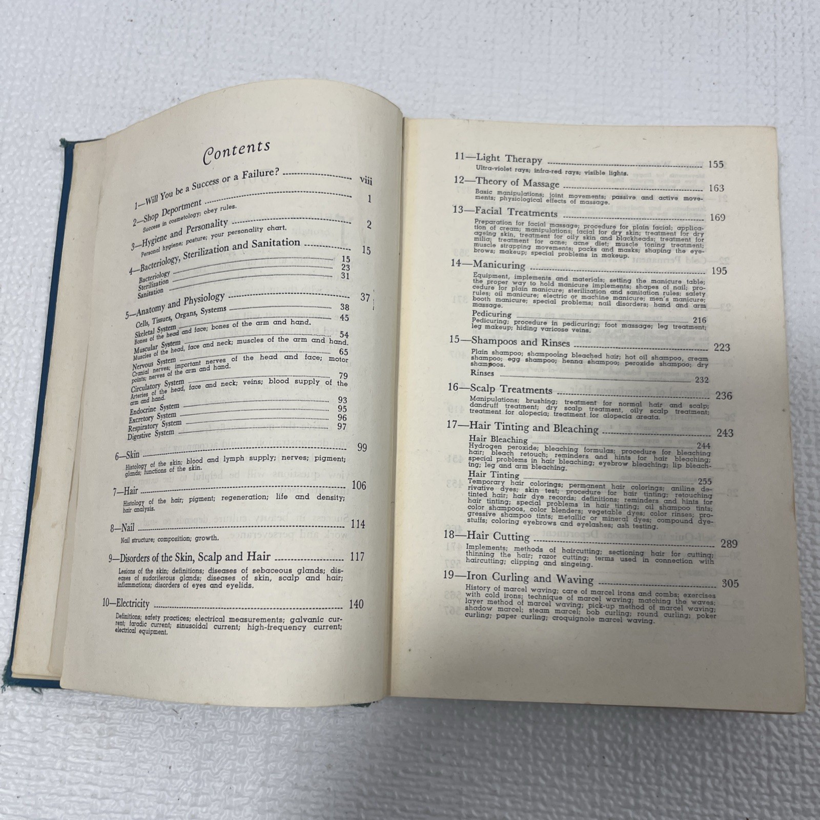VTG 1957 Standard Textbook Of Cosmetology Franklin Beauty School NJ Milady Pub.