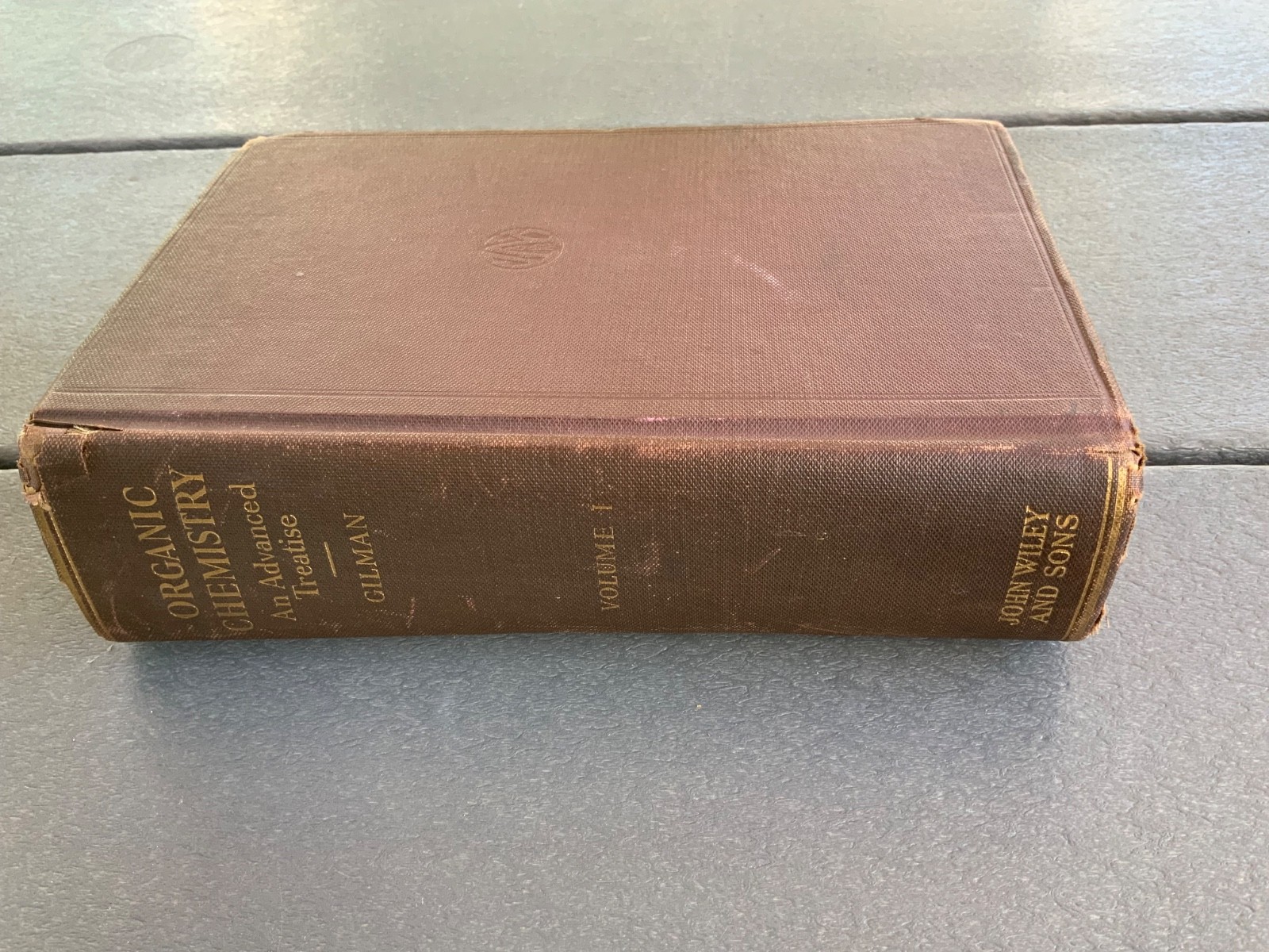 VINTAGE Organic Chemistry Advanced Treatise Gilman 1938 Volume one I USED