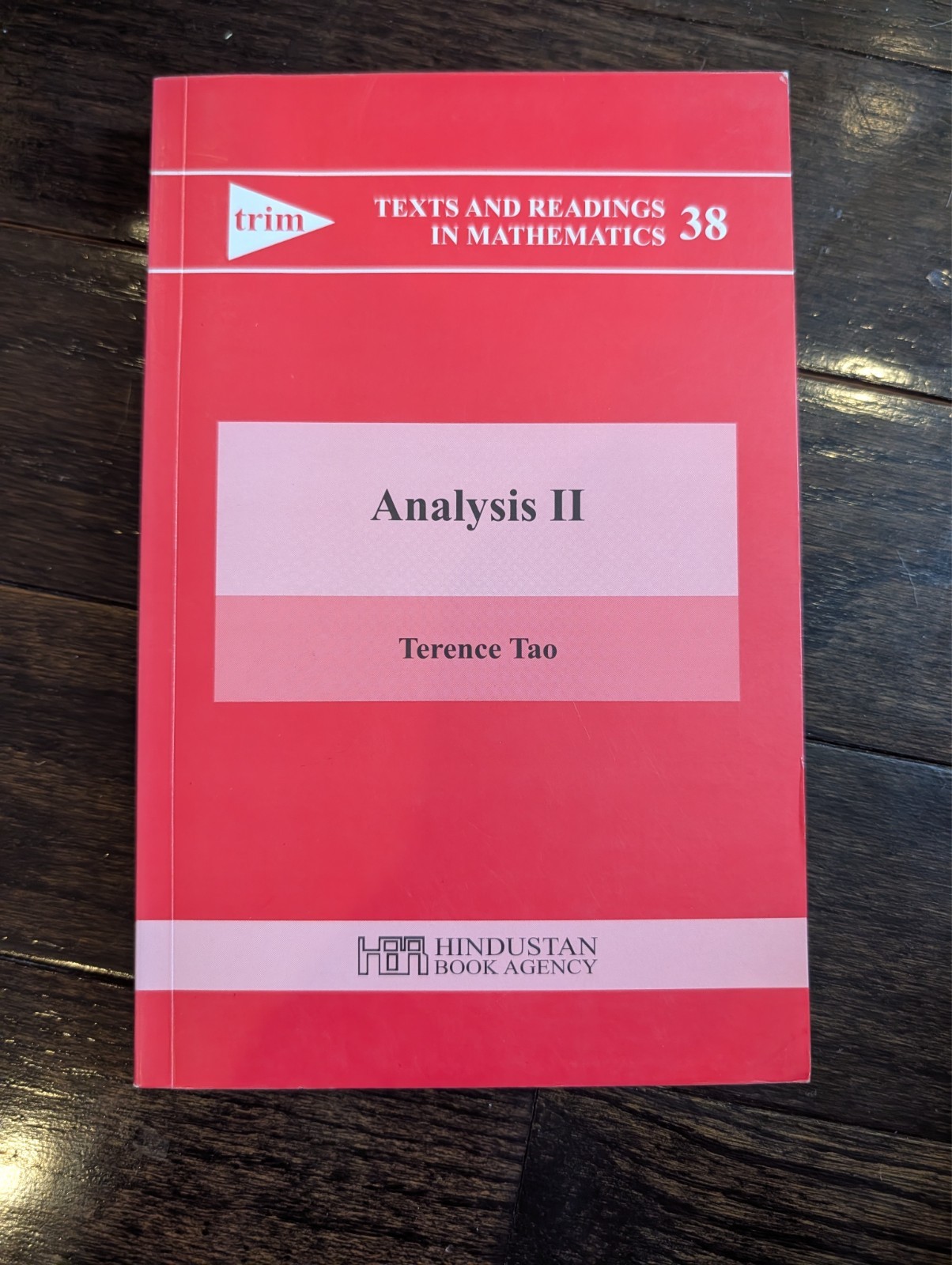 Analysis II | Terrence Tao | TRIM Volume 38