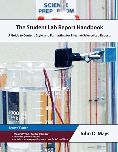THE STUDENT LAB REPORT HANDBOOK By John D. Mays **Mint Condition**