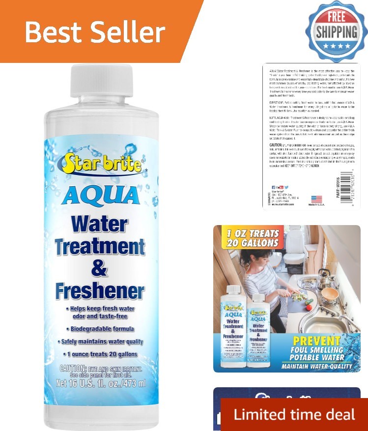 Aqua Water Treatment & Freshener – 16 Oz for Superior Fresh Drinking Water