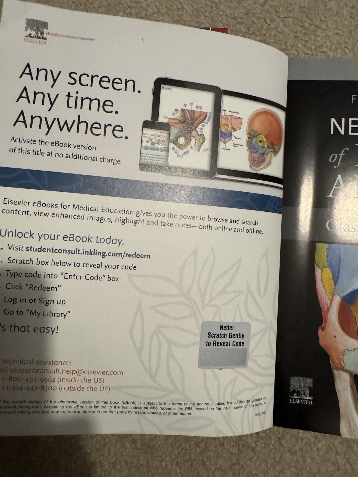 Netter Atlas of Human Anatomy 8th Ed Frank H Netter Elsevier + Digital