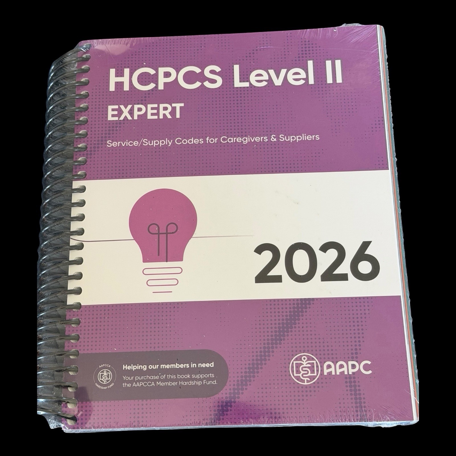 AAPC HCPCS Level II Expert 2026 Spiral Textbook Illustrated Service/Supply Codes