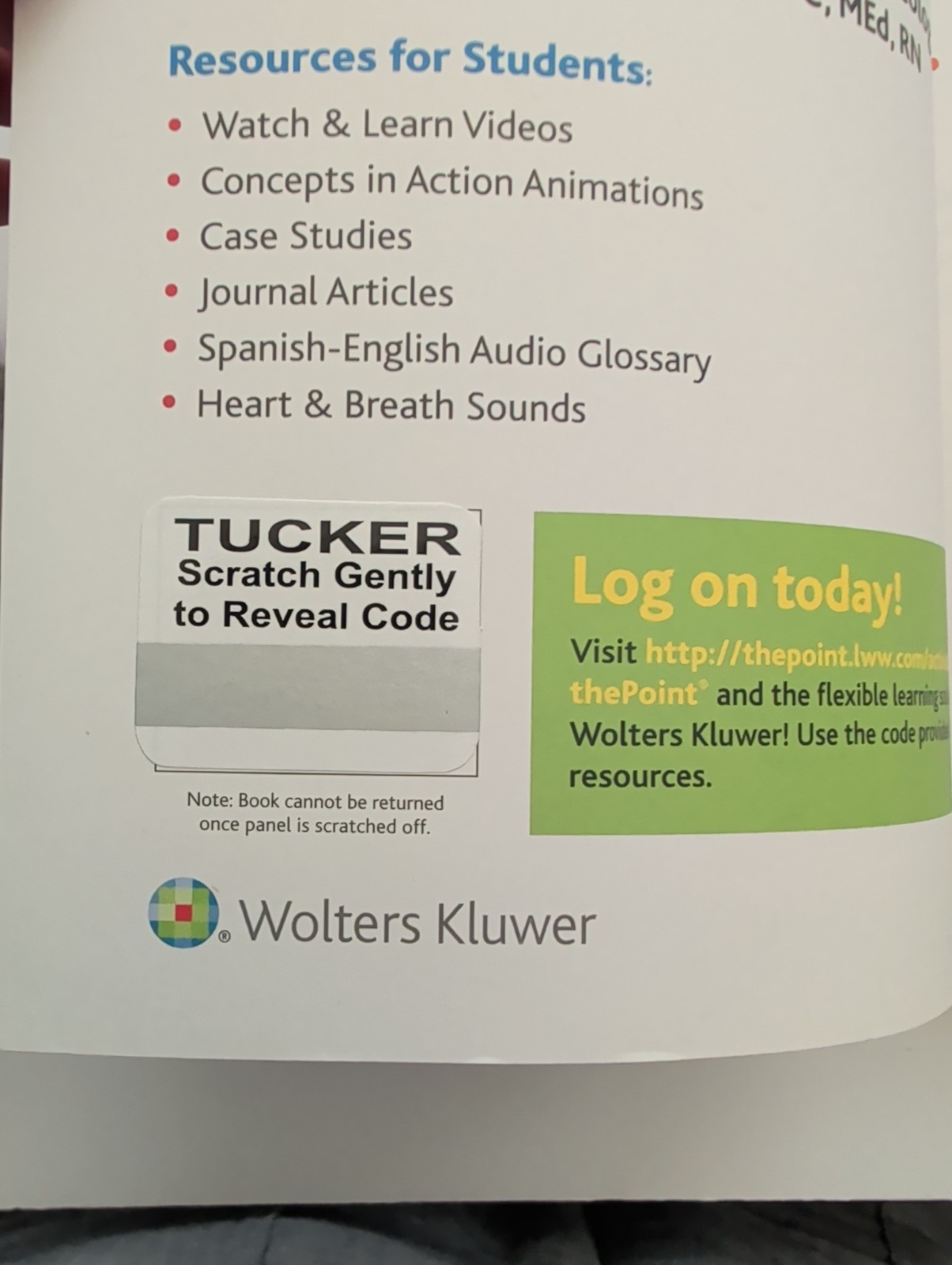 Karch’s Focus on Nursing Pharmacology by Rebecca Tucker w/ ACCESS CODE
