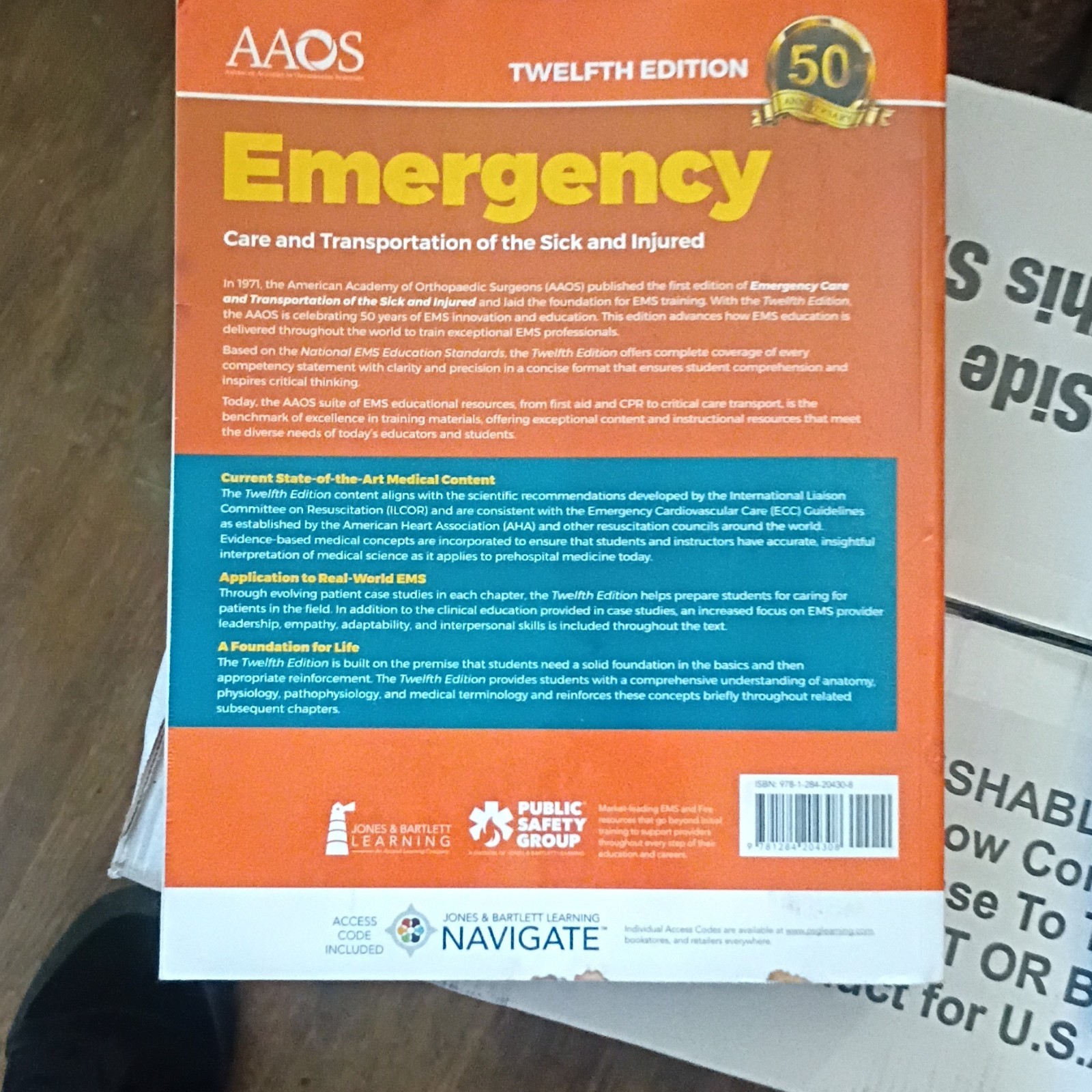 AAOS Emergency Care & Transportation of the Sick & Injured 12th PB 2021 Pollak