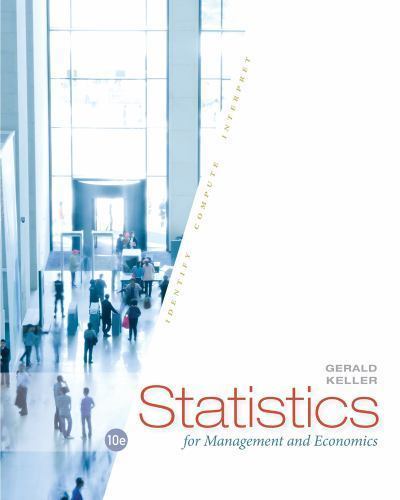 Statistics for Management and Economics by Keller, Gerald Hardback Book