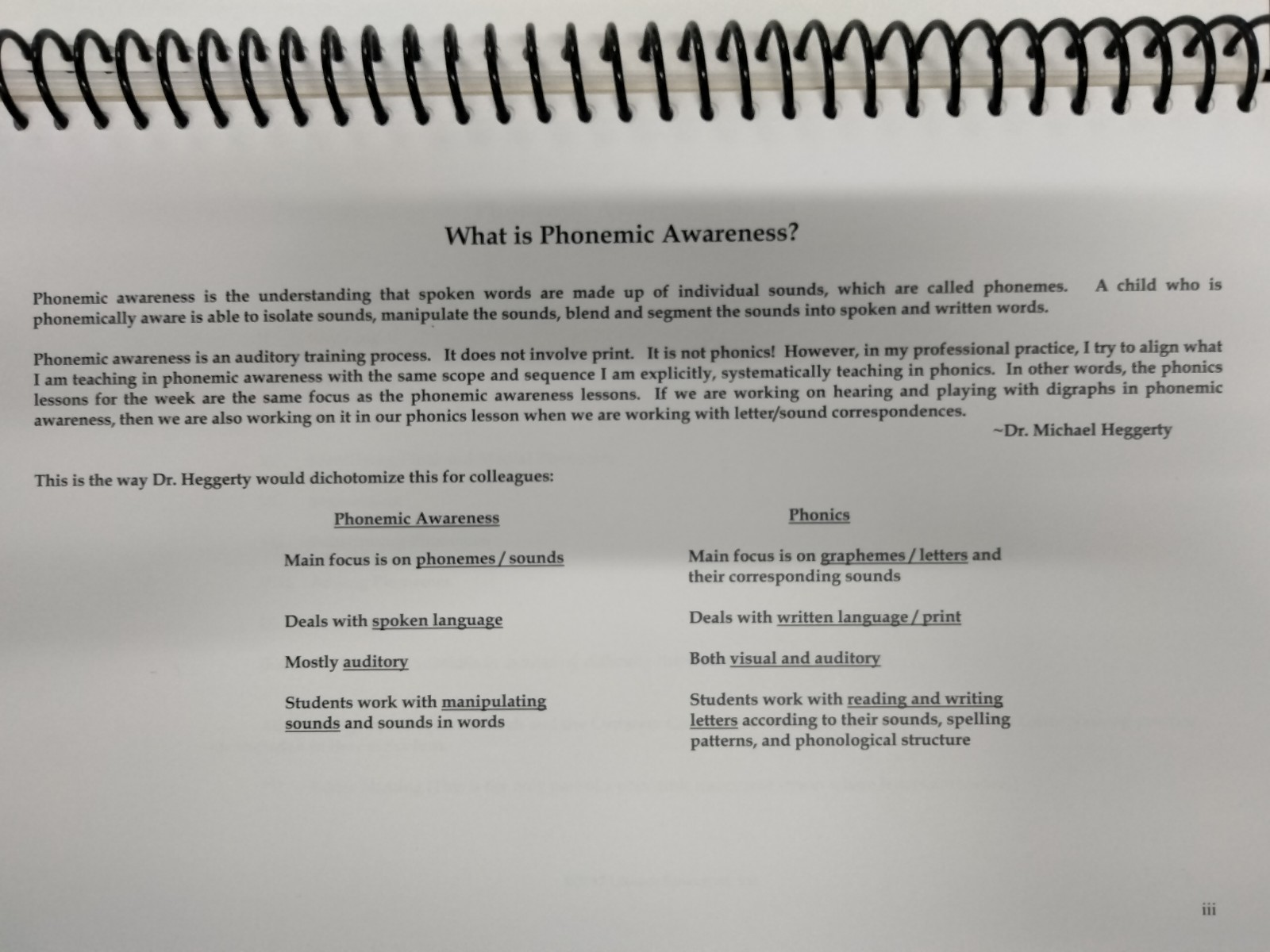 Phonemic Awareness (Primary Version) Michael Heggerty