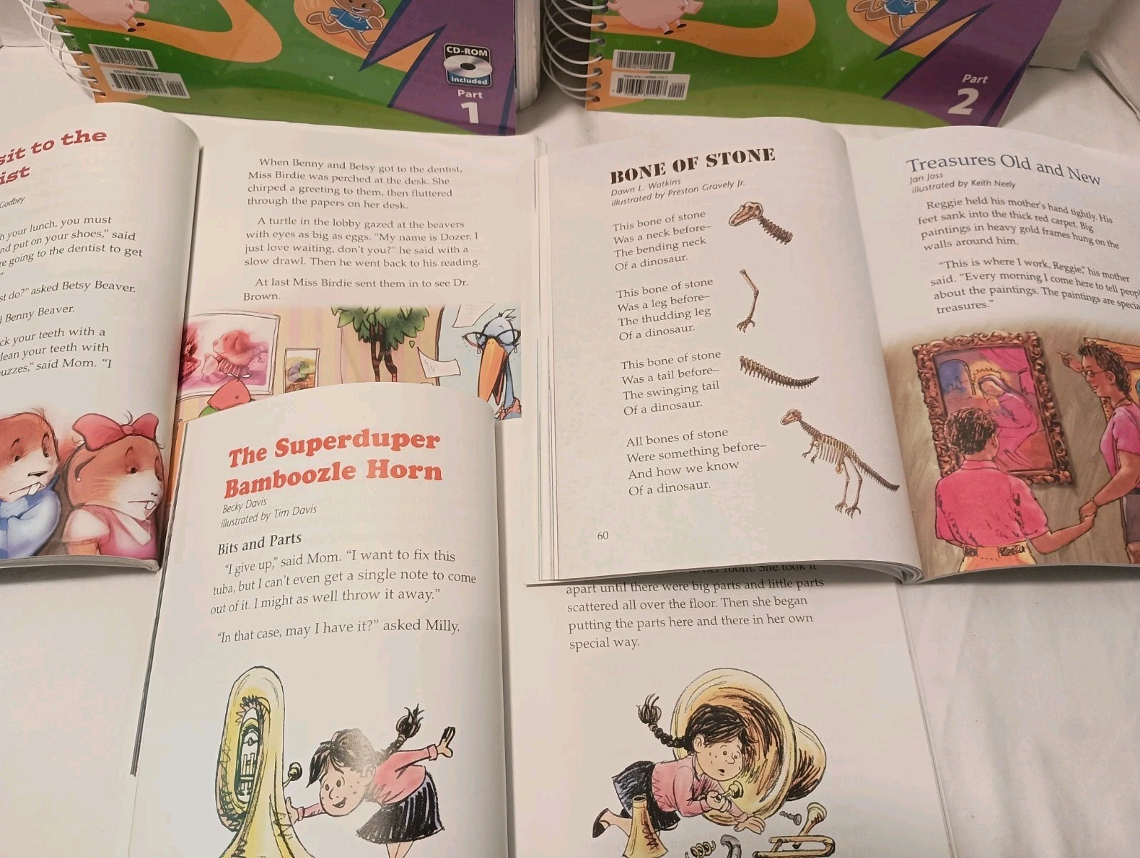 BJU Press Reading 1 Student Readers And Teachers Edition Parts 1 & 2 Set