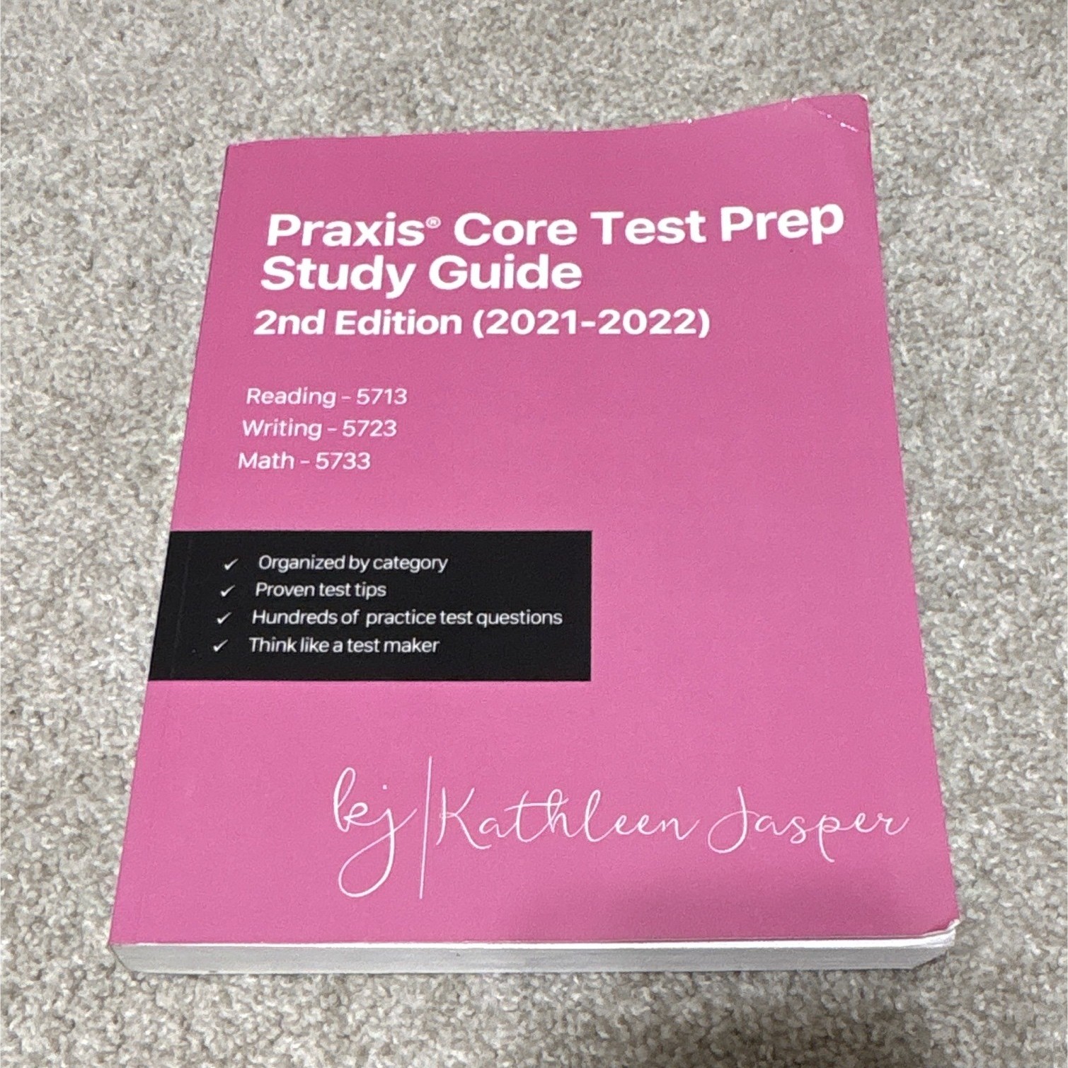 Kathleen Jasper Praxis Core Test Prep Study Guide 2nd Ed 2021 Paperback