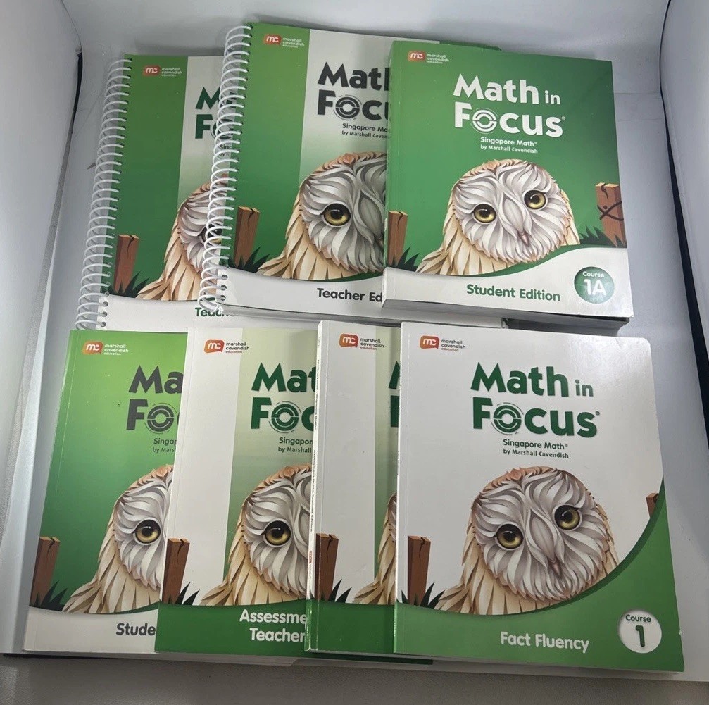 7 Math in Focus 2020 Teacher & Student Editions Course 1A & 1B 6TH Grade READ