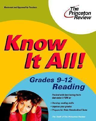 Know It All! Grades 9-12 Reading (K-12 Study Aids) by Princeton Review