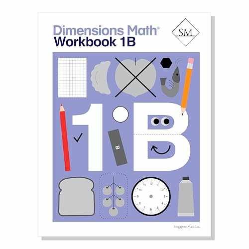 Dimensions Math Workbook 1B | – Paperback, by Singapore Math Inc. – Very Good