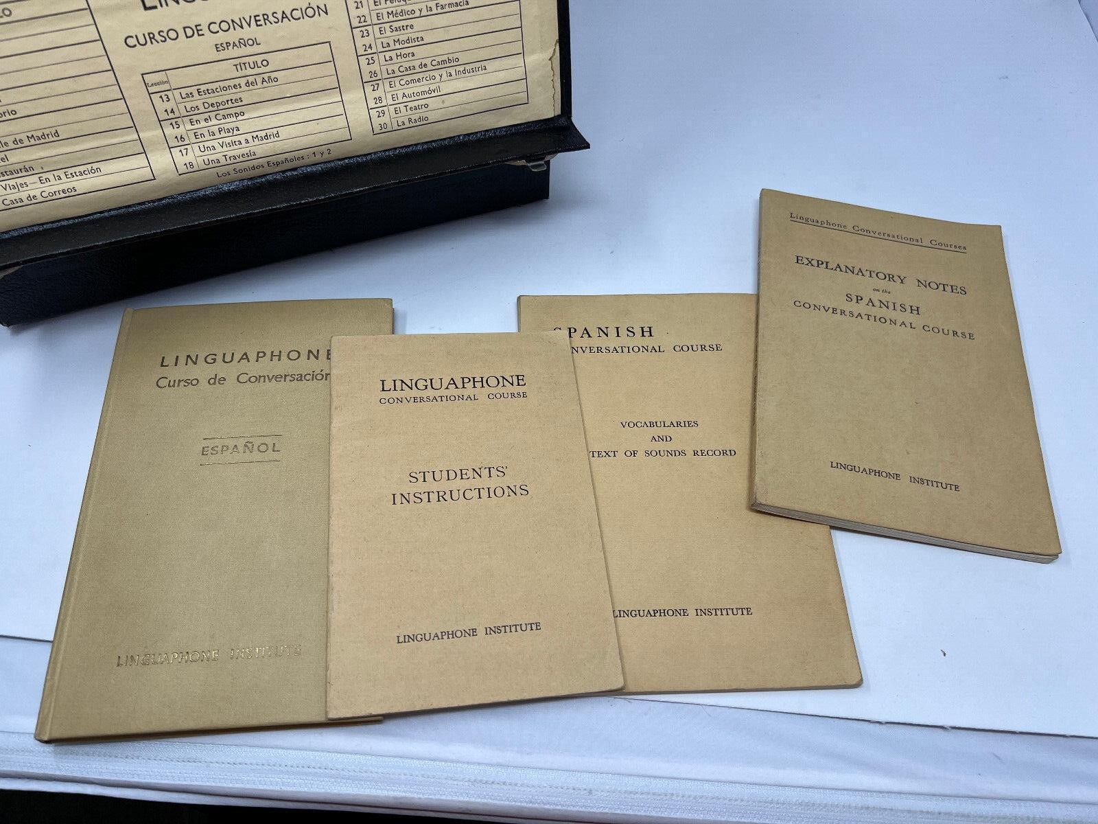 LINGUAPHONE Curso de Espanol- with vinyl/books/materials