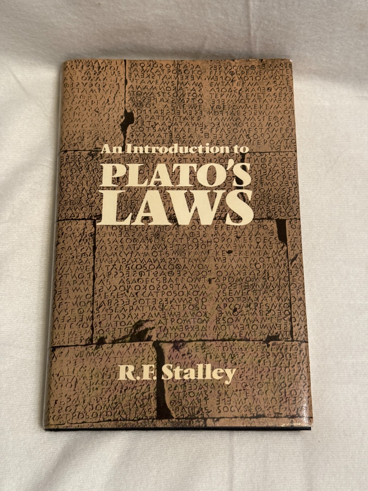 AN INTRODUCTION TO PLATO’S LAWS R.F. Stalley HC VG Dust Jacket Plato philosophy