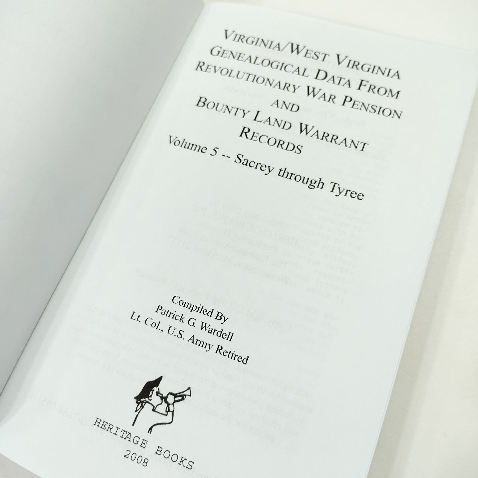 Virginia/West Virginia Genealogical Data from Revolutionary War Pension Volume 5