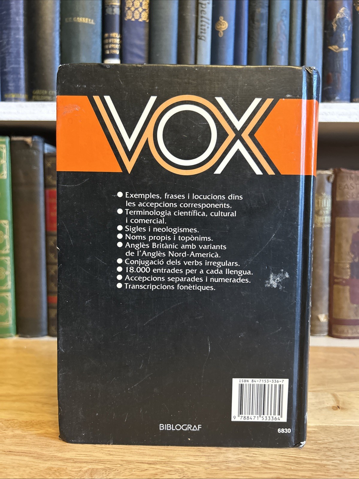 Vox Compact Catalan & English Dictionary Angles-Catala, Catala-Angles HC Vintage