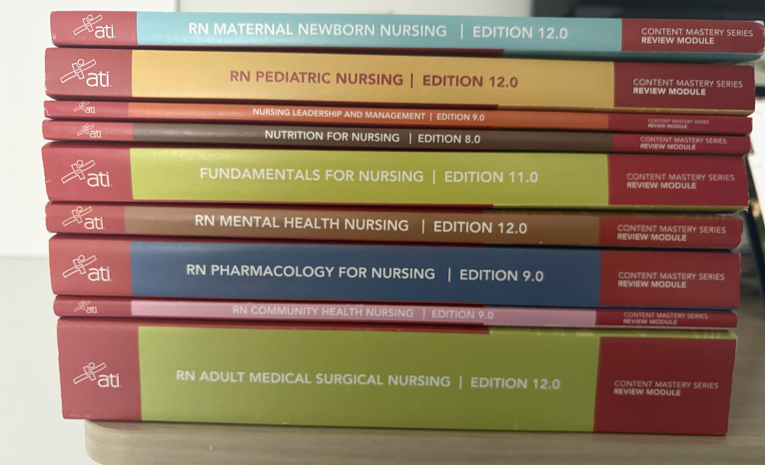 ATI RN Nursing Review Modules, Content Mastery Series, SET OF 9