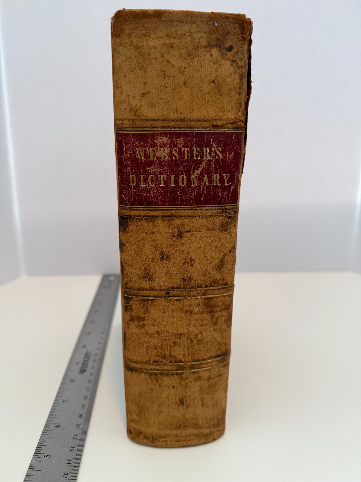 Vintage 1846 Websters Dictionary Rare Piece of History for Book Collectors