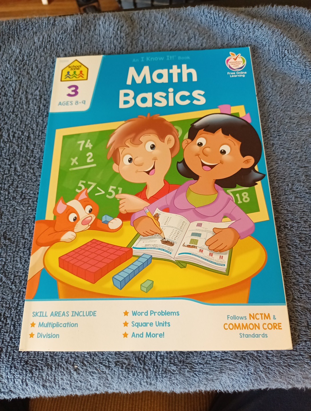 School Zone Math Basics 3 Workbook: 64 Pages Ages 8-9 Homeschool