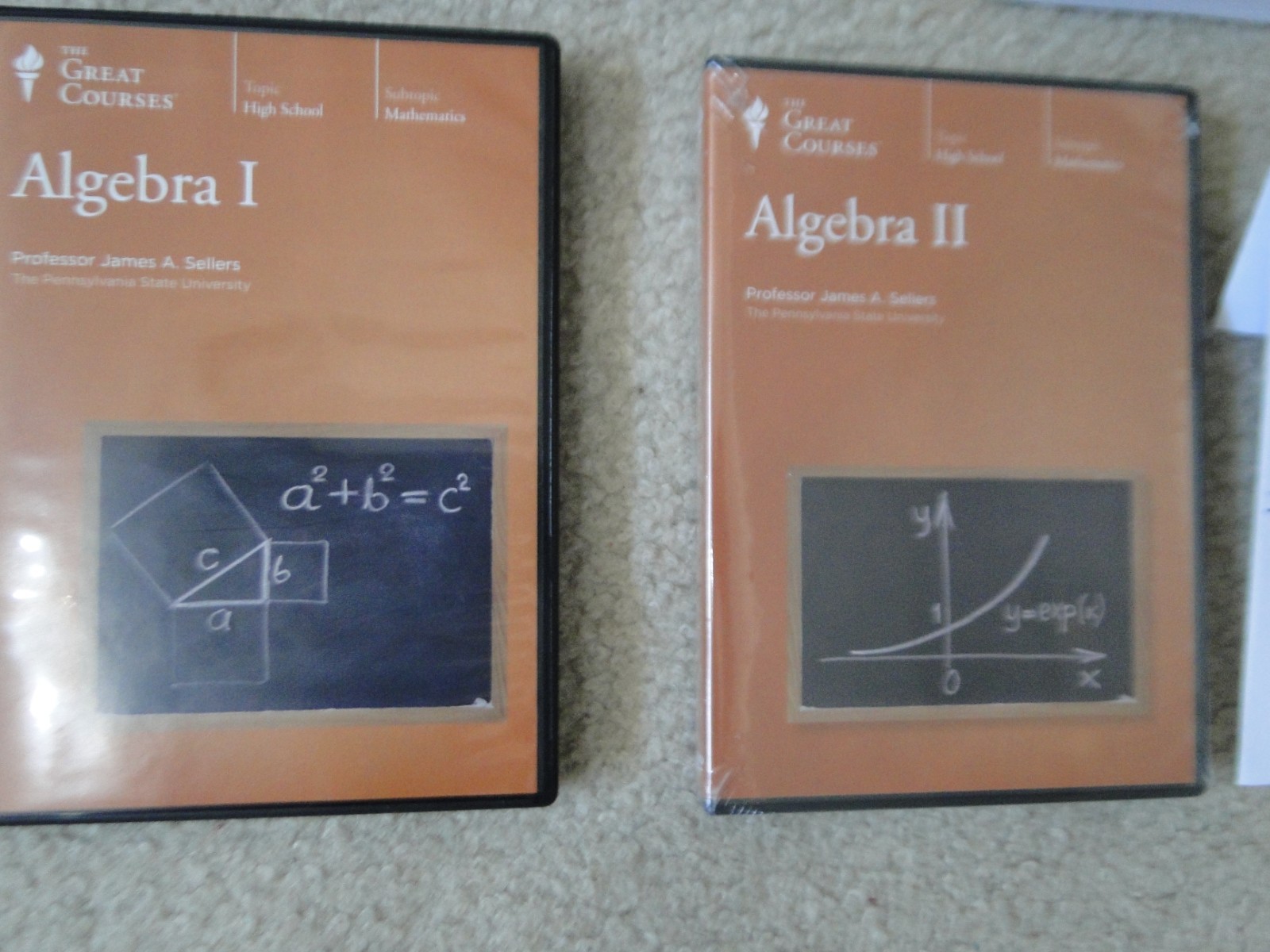 The Great Courses Algebra I and II DVD Sets with Guidebooks – NEW