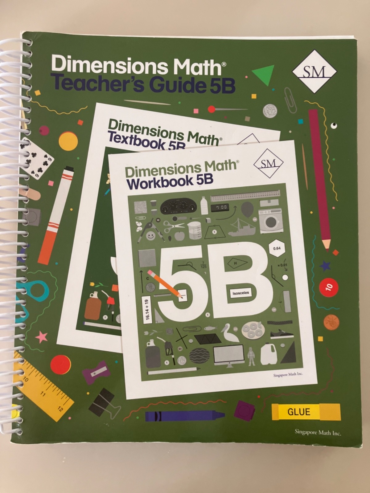 Dimensions Math Teacher’s Guide 5B (Spiral) – by Singapore Marg Inc.