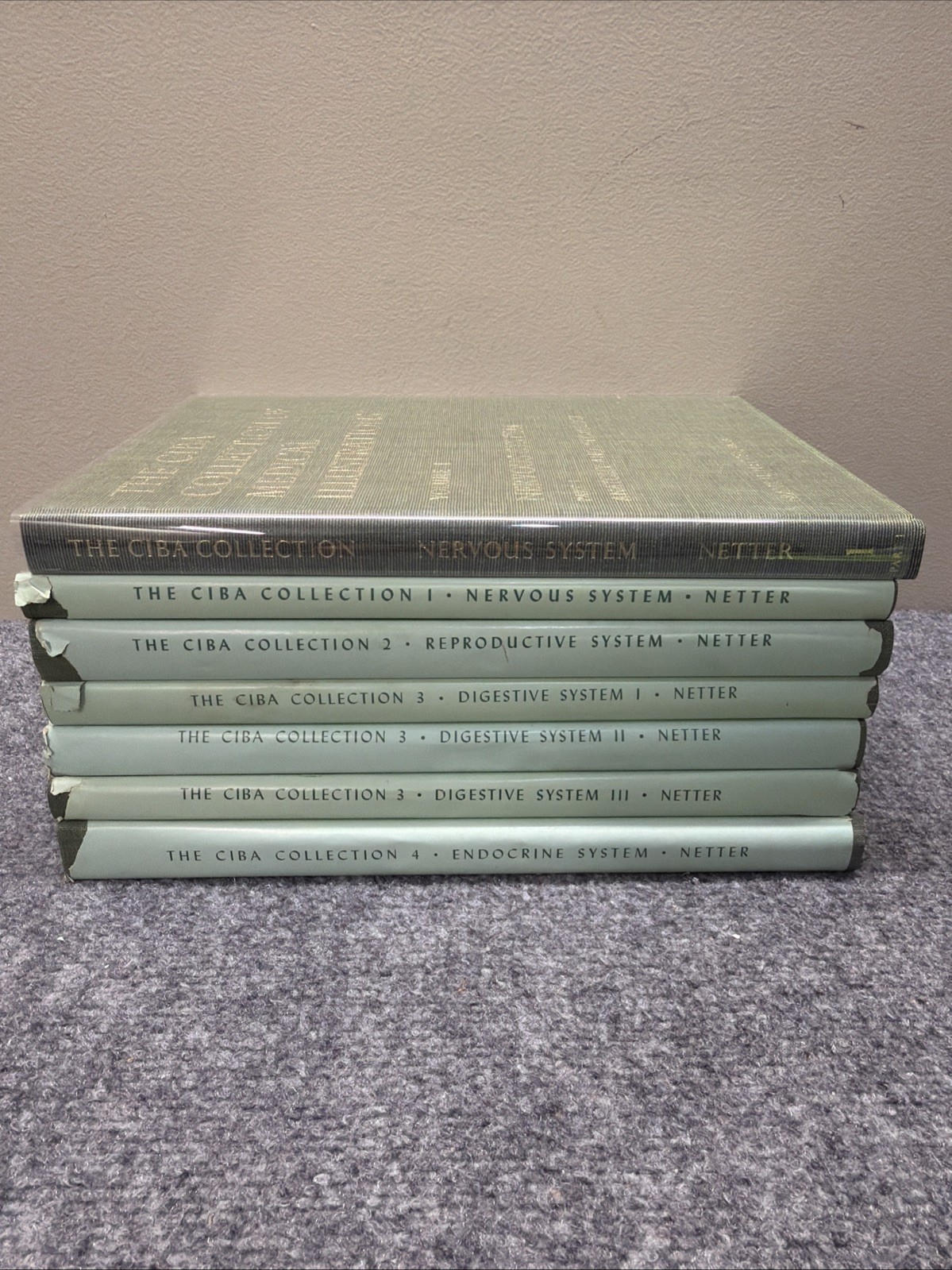 The CIBA Collection of Medical Illustrations 6 Book Lot Hardcover W/ Dust Jacket