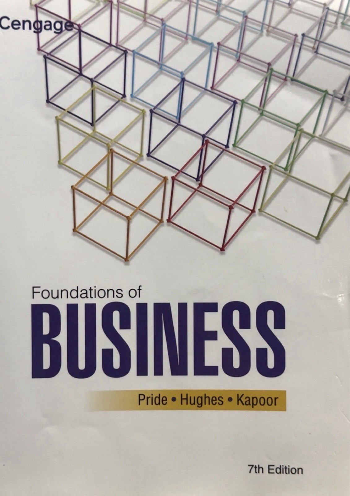 Cengage Foundations of Business 7th Ed Softcover Pride Hughes Kapoor