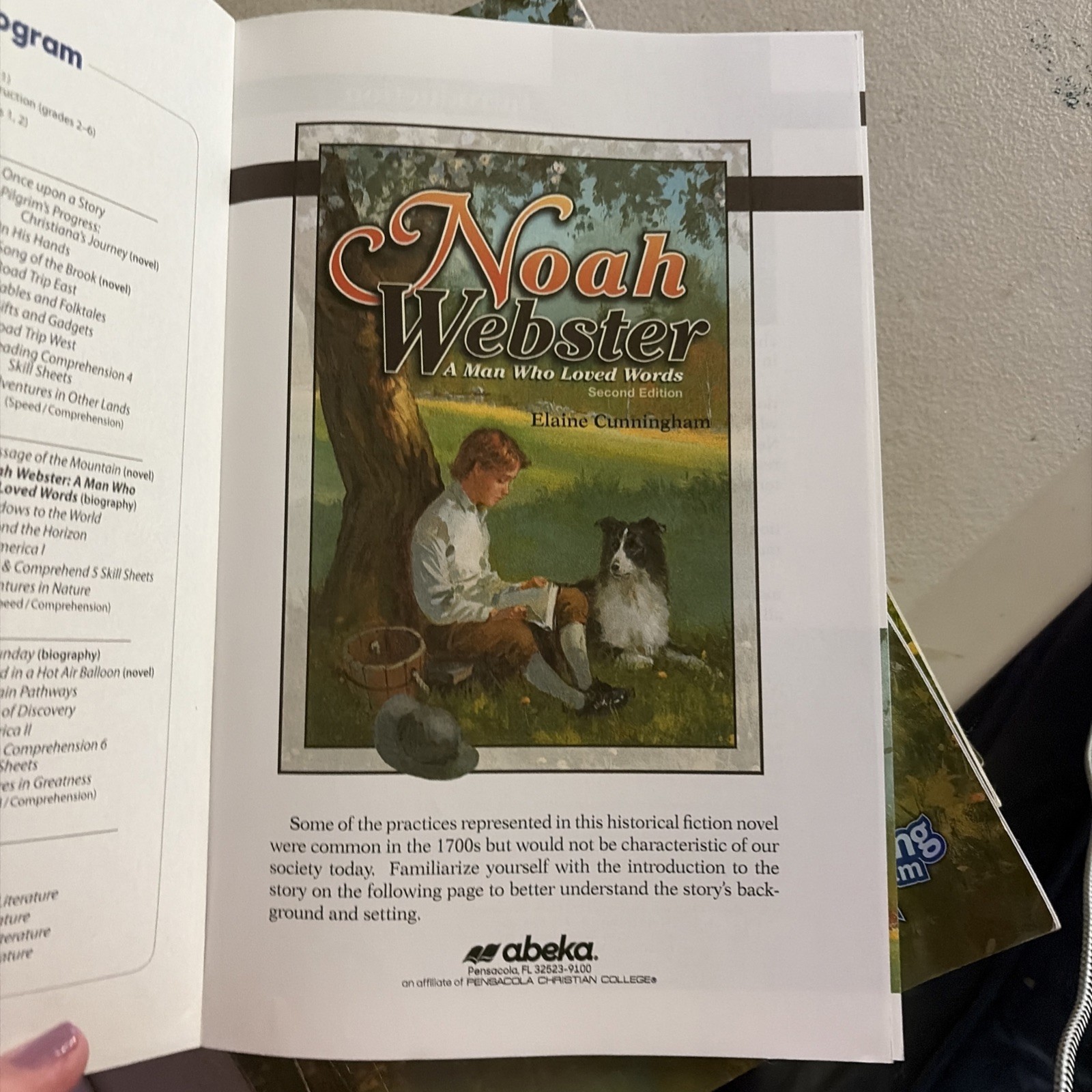 Abeka Noah Webster: A Man Who Loved Words – Second Edition Reading Program