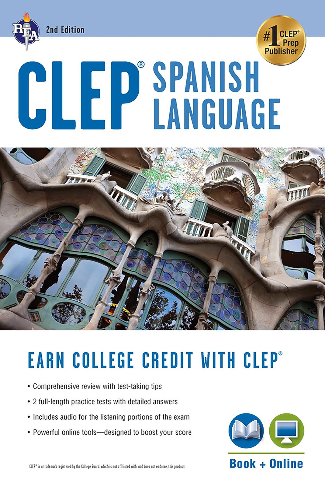 CLEP® Spanish Language: Levels 1 and 2 (Book + Online) (CLEP Test Preparati…