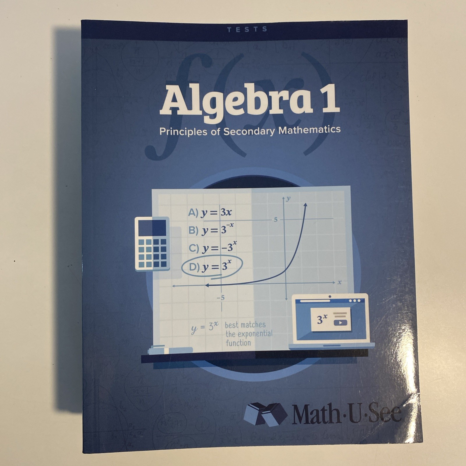 Math U See Algebra 1 Principles Student Worktext Book A & B Plus Test New