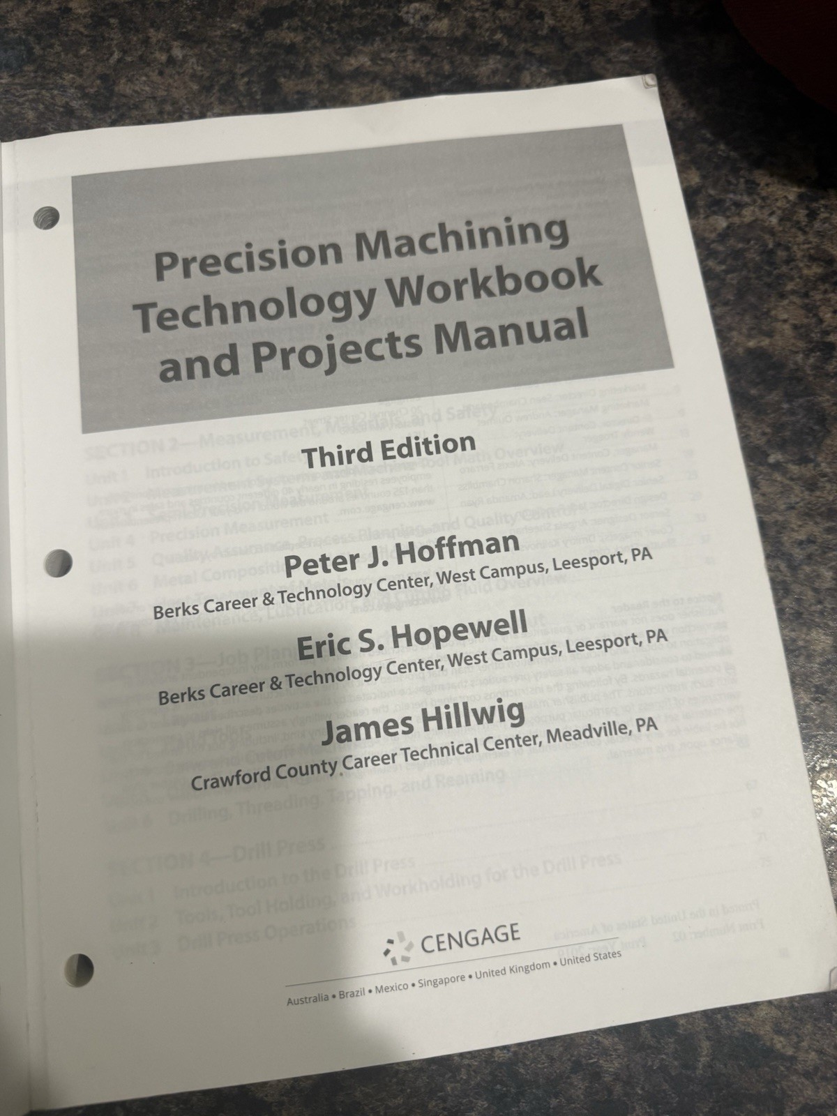 Precision Machining Technology Workbook And Textbook Bundle, Third Edition