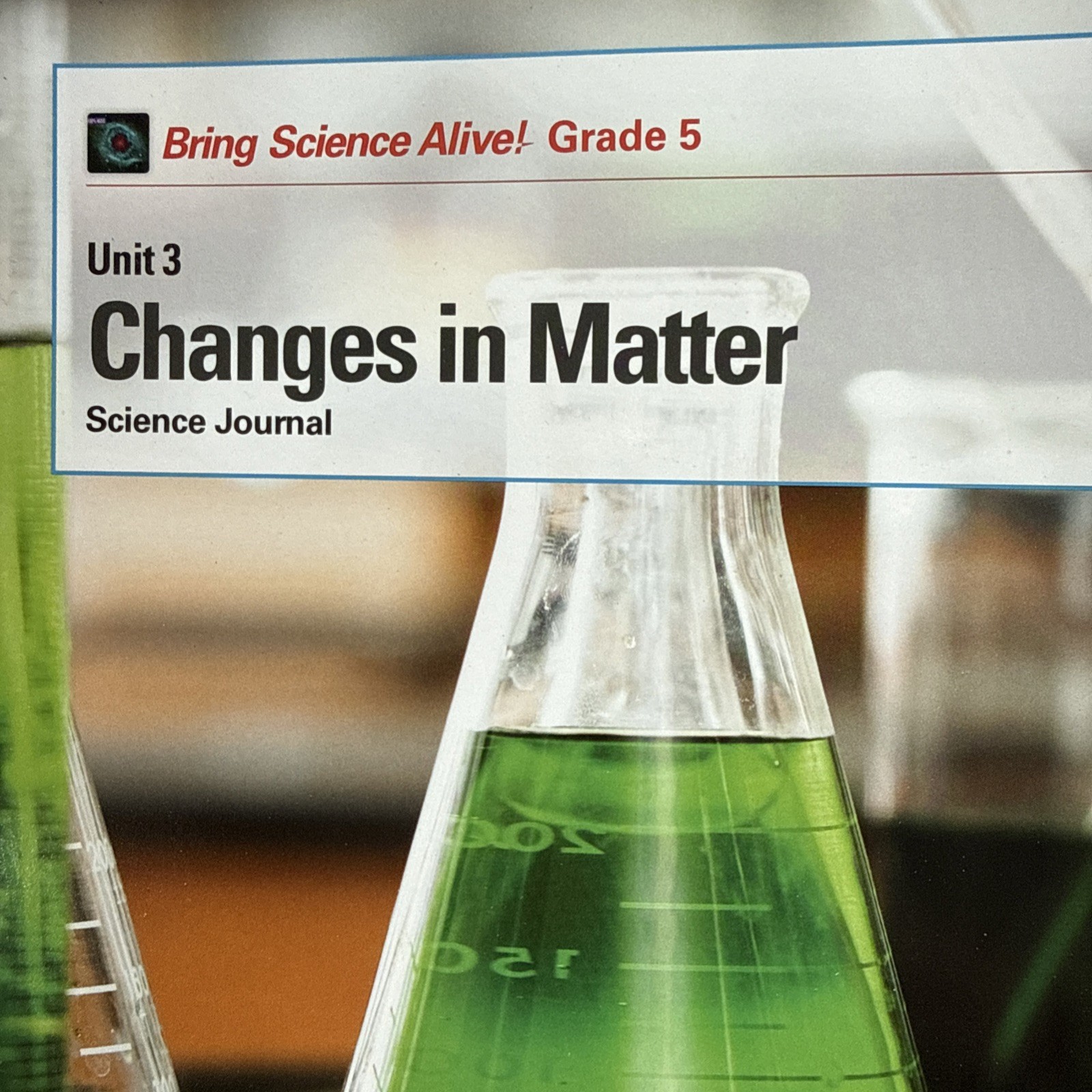 NEW! Bring Science Alive! Grade 5 Units 1-4 Science Journals Curriculum