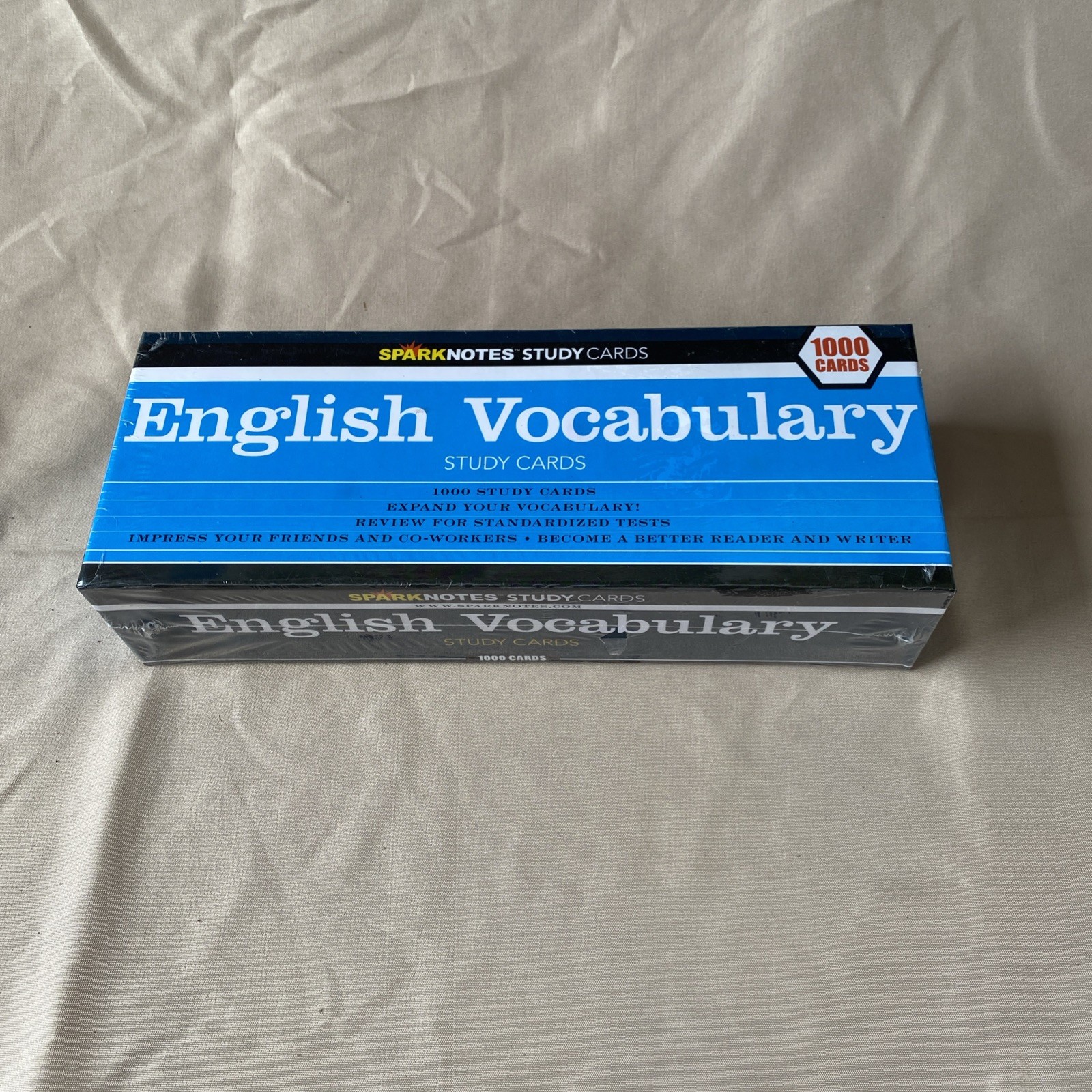 SparkNotes English Vocabulary 1000 Study Flash Cards Language Homeschool ESL