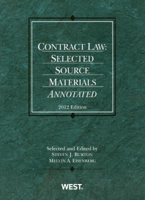 Contract Law 2012: Selected Source Materials; American- paperback, 9780314280756