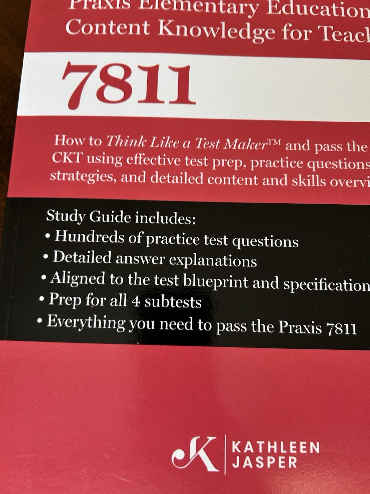 Praxis 7811 Test Prep Book For Teacher Certification New!