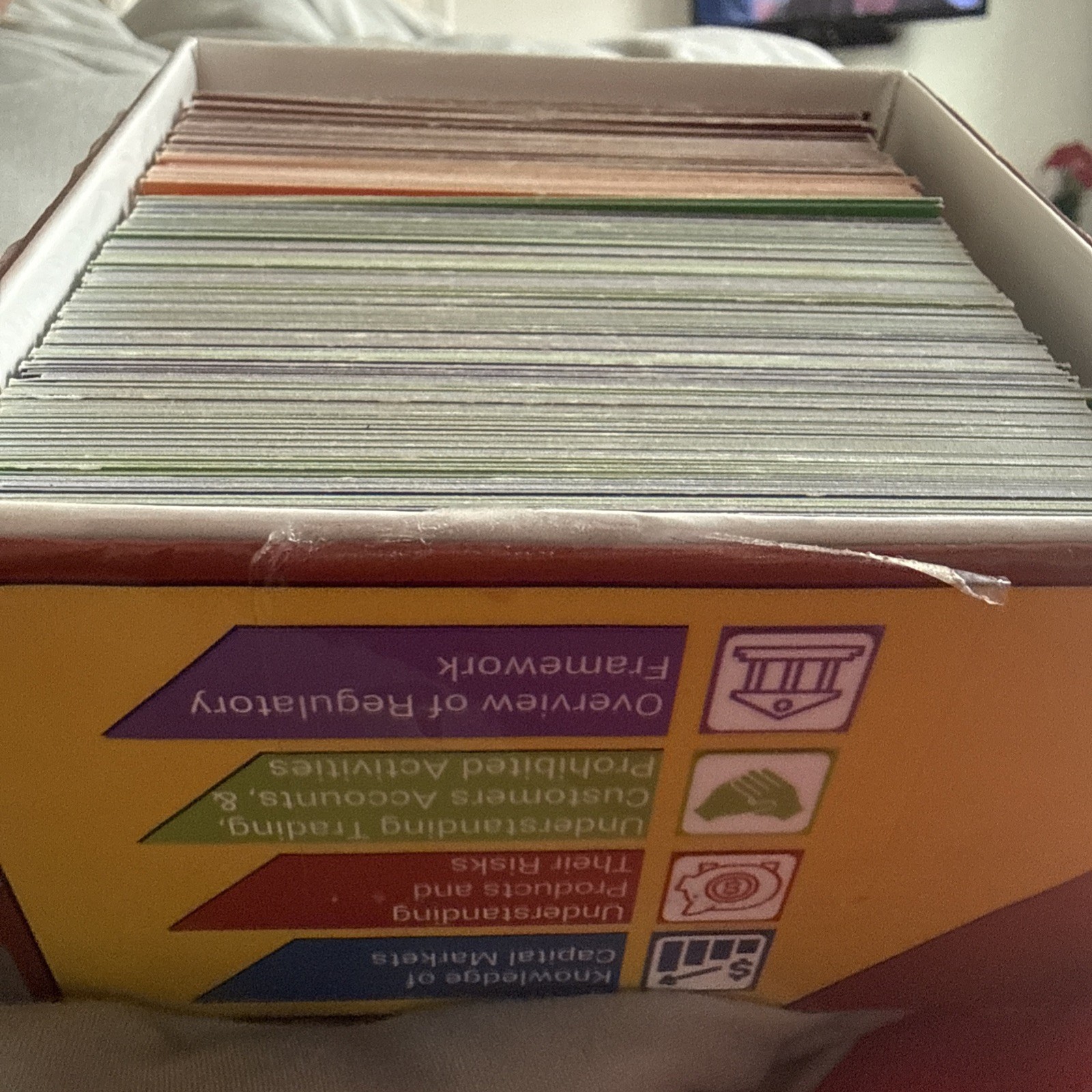 SIE Test Prep Flashcards Like New,Open Box