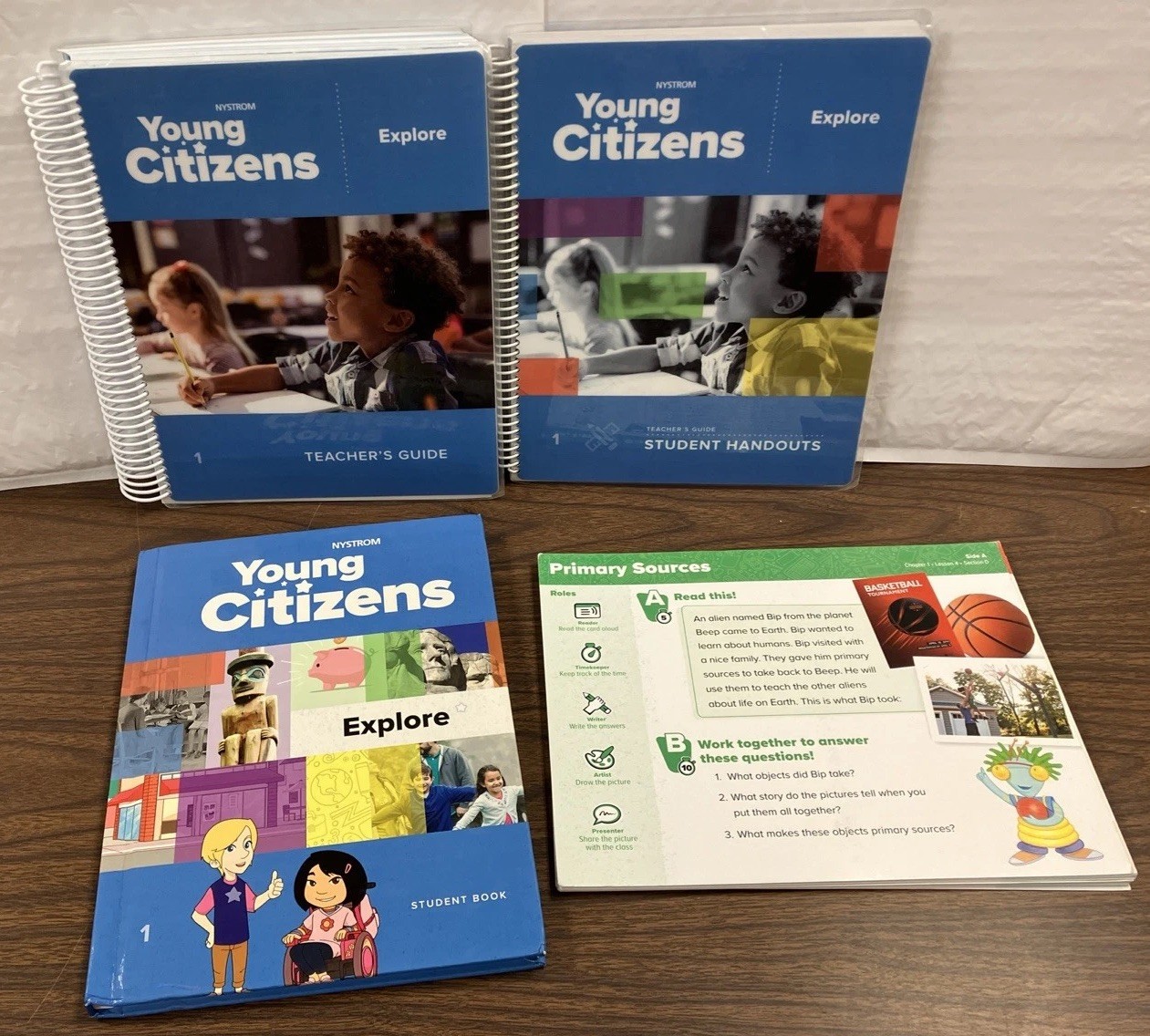 LOT Young Citizens NYSTROM Grade 1 Explore Teacher Student Cards Handouts