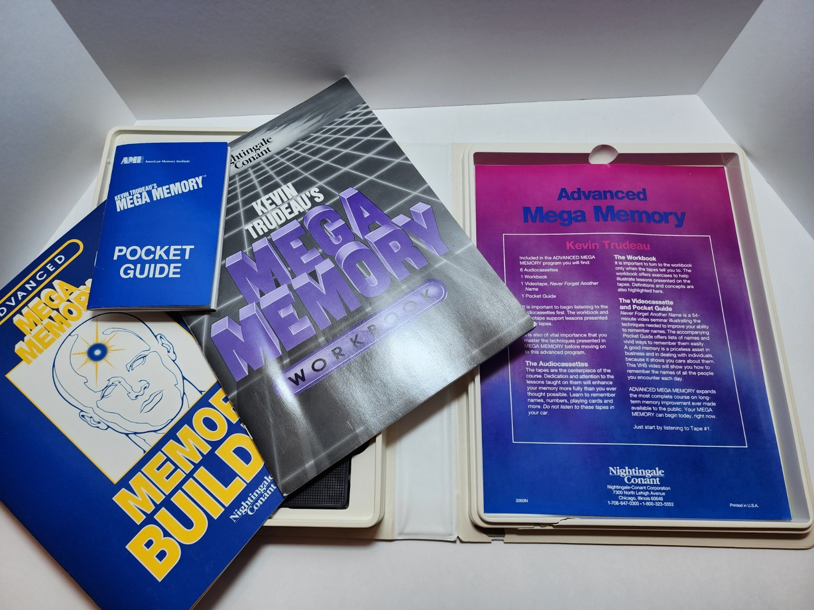 Kevin Trudeau’s Advanced Mega Memory Cassettes & VHS Booklet Program Course