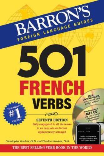 501 French Verbs: with CD-ROM and MP3 CD (501 Verb Series) – Paperback – GOOD